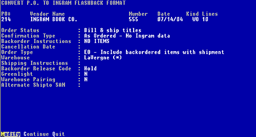 Figure 8-12, converting the PO to the Vendor's format